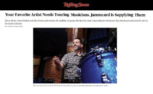 Rolling Stone: Your Favorite Artist Needs Touring Musicians. Jammcard is Supplying Them